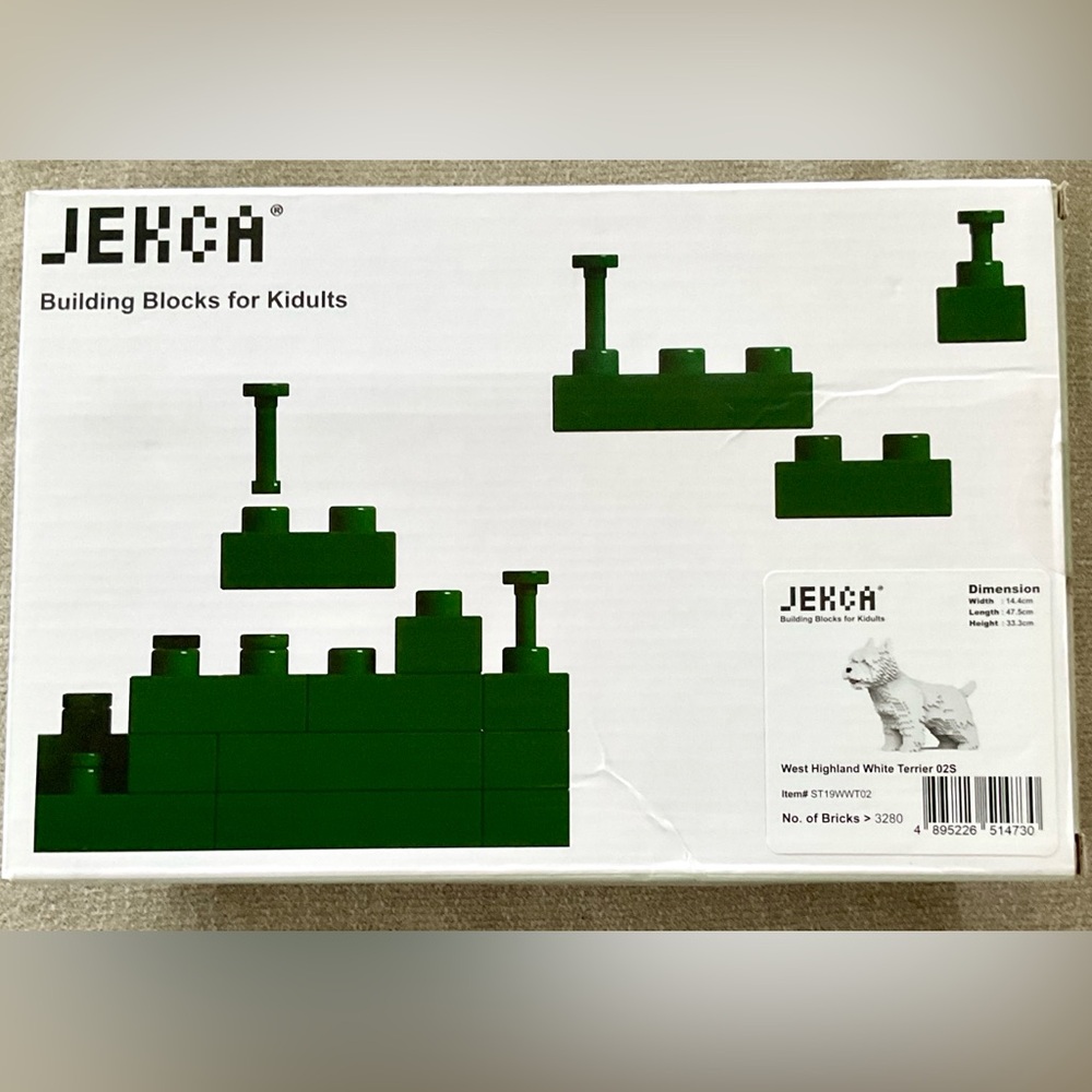 JEKCA West Highland White Terrier 02S | Dog Plastic Building Blocks | Age 14+